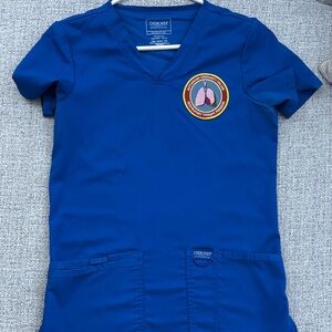 Cherokee Royal Blue V-Neck Scrub Top